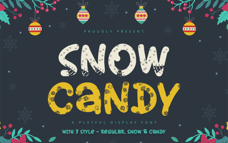 Snow Candy - Verspielte Anzeigeschrift