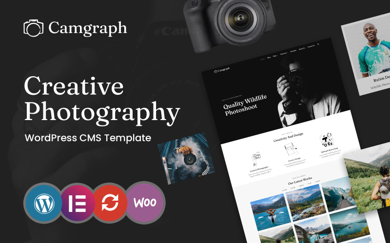 Camgaph - Portfolio a fotografie WordPress Téma