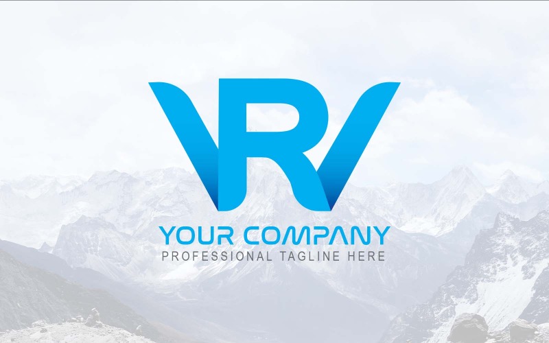 Professionale e moderno WR Letter Logo Design-Brand Identity