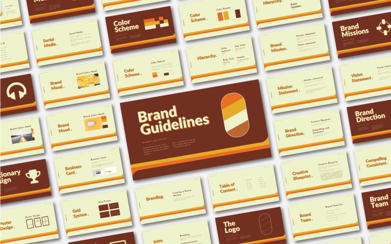 Retro Brand Guidelines Presentation Template