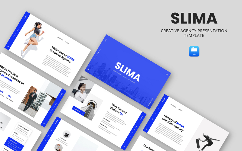 SLIMA - 创意机构主题演讲模板