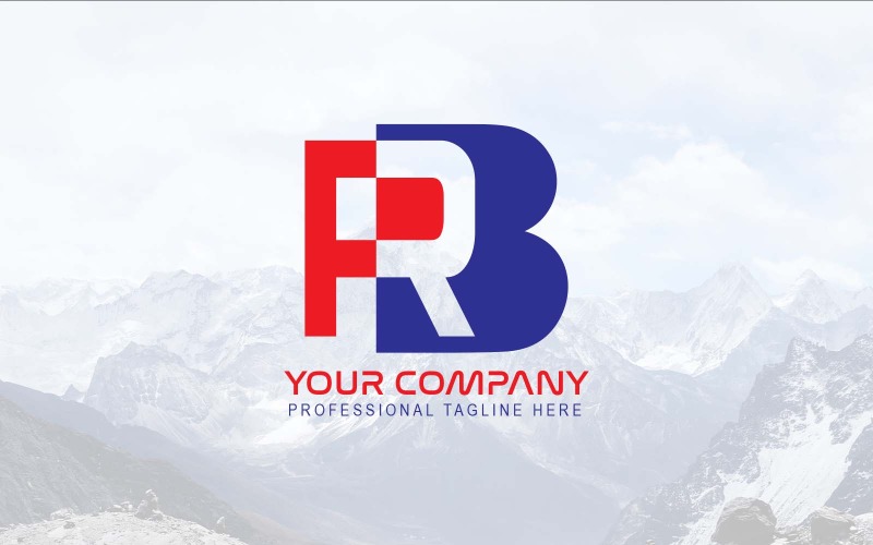 专业和现代的 RB 字母标志设计-品牌标识