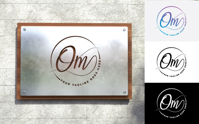 Nouvelle photographie OM Logo Design-Identité de marque