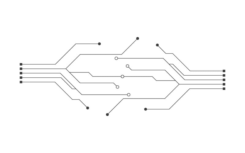 Circuit vector illustration design 10