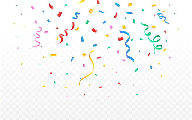 Färgglada konfetti och Ribbon Blast