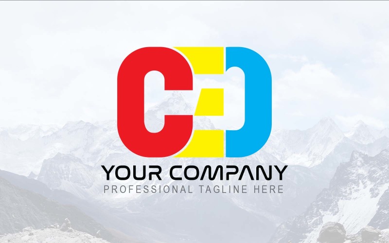 Professionell VD Letter Logo Design-varumärkesidentitet