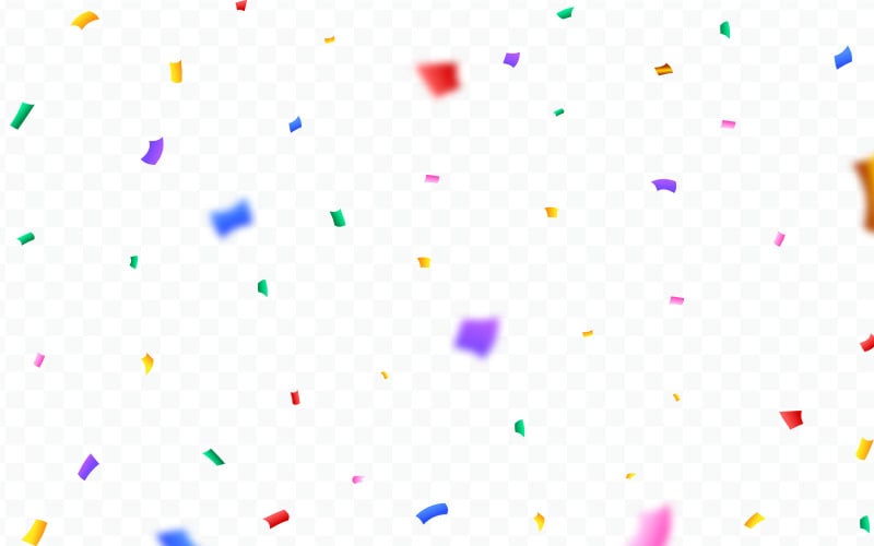 Vícebarevné party konfety a stuha