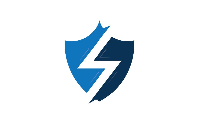 Kalkan logo şablonu tasarımı. vektör kalkan simgesi V4