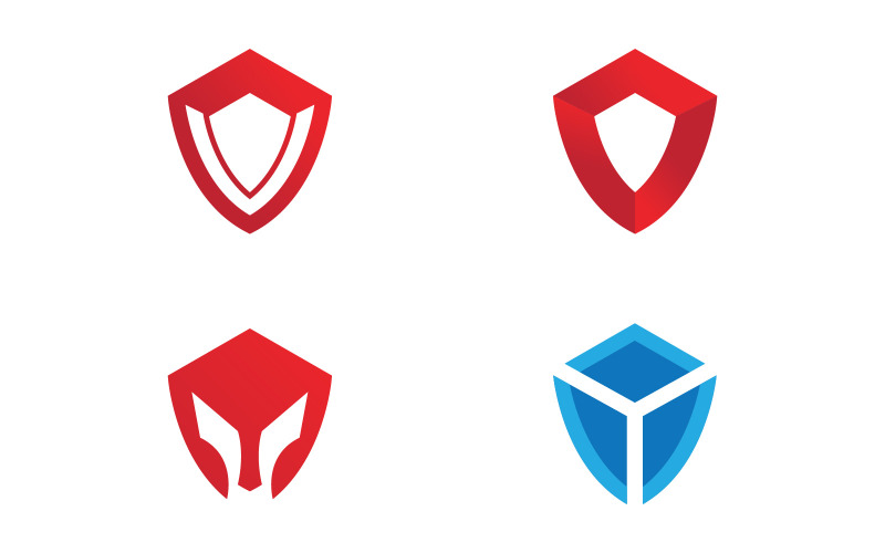 Schild logo sjabloonontwerp. vector schildpictogram V12