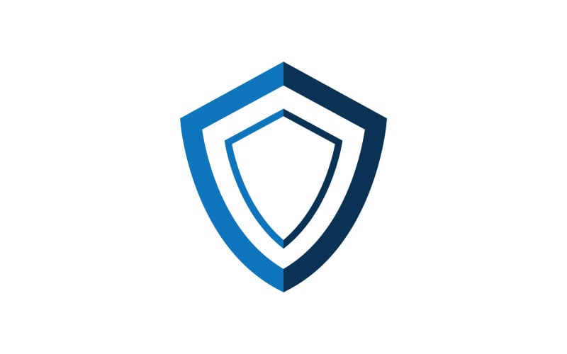 Shield logo template design. vector shield icon V6