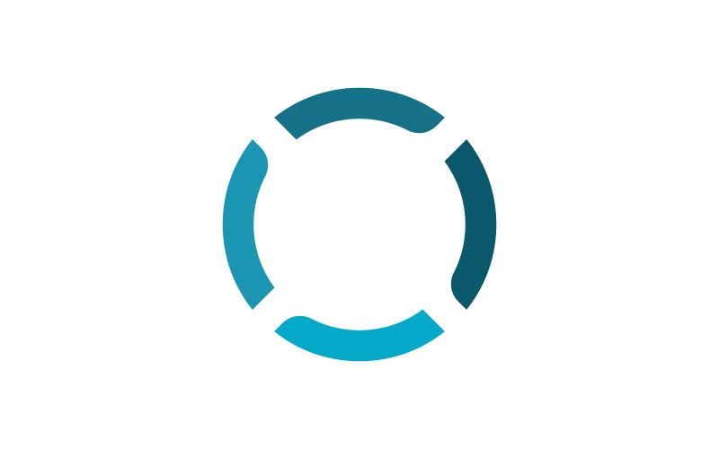 Kreis-Logo-Vektor und Icon-Design V2