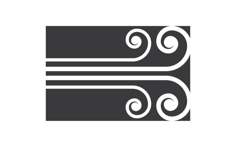 Wind Vector Design Illustration Template V6