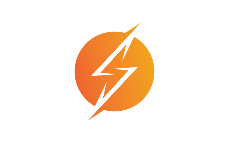 Lightning   Flash logo Template vector icon V11