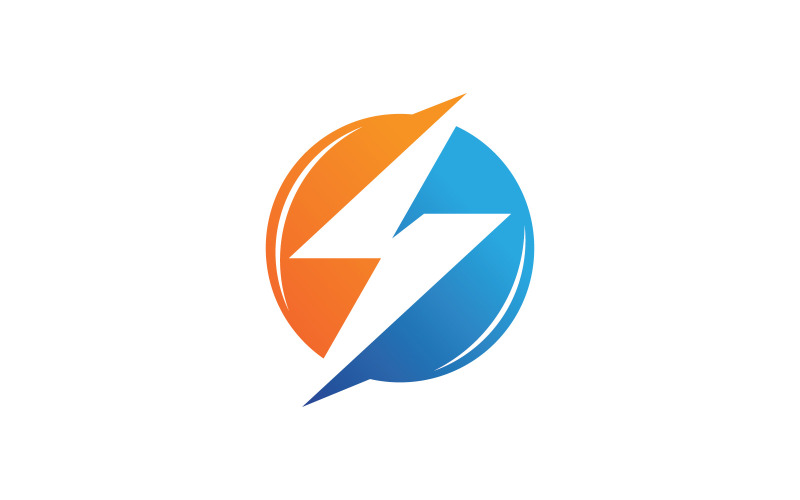 Lightning Flash logotyp Mall vektor ikon V4