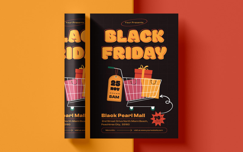 Black Friday Offers Flyer Template #294833 - TemplateMonster