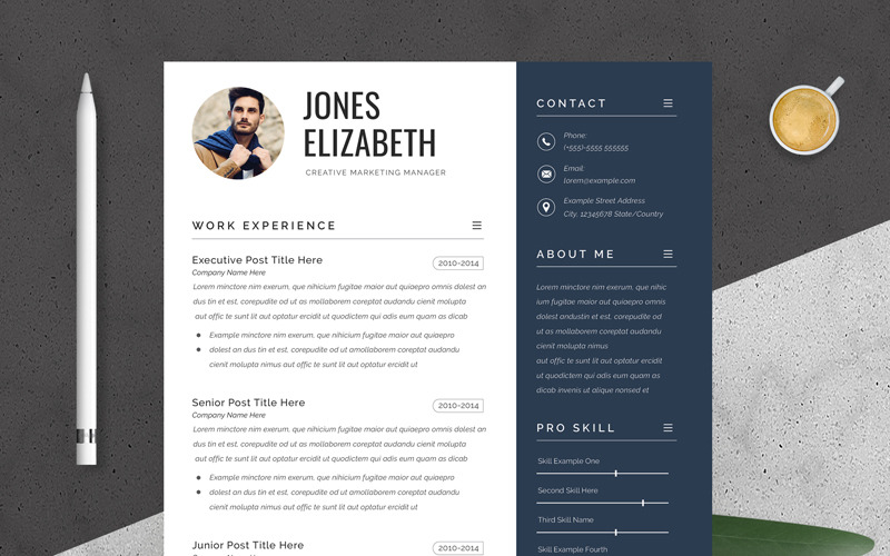 Clean Resume Template with Print #294991 - TemplateMonster