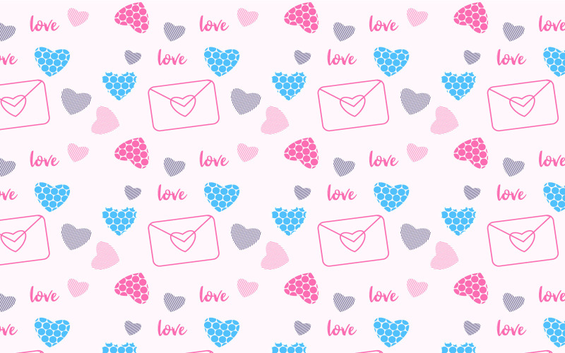 Amore modello infinito decorazione vettore