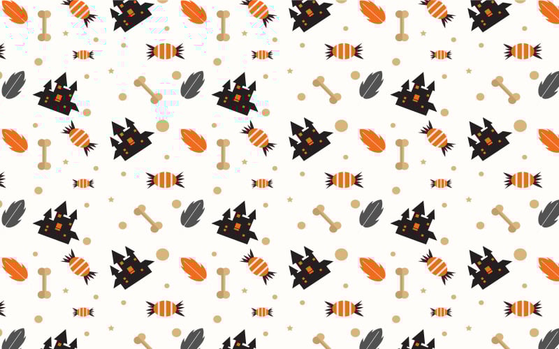 Diseño de vectores de patrones abstractos de Halloween