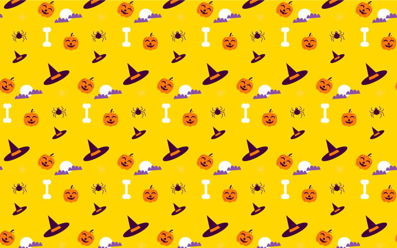 Halloween wzór dekoracji wektor