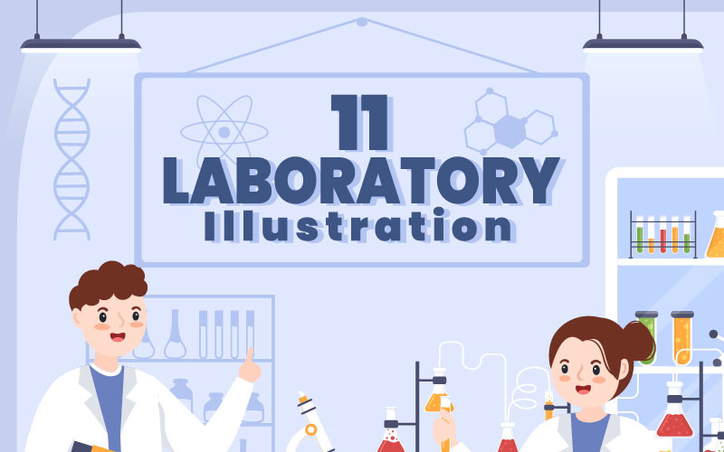 11 Иллюстрация дизайна лаборатории