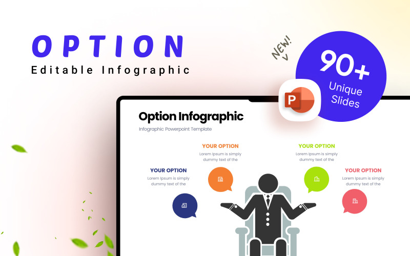 Možnost šablony prezentace obchodní infografiky