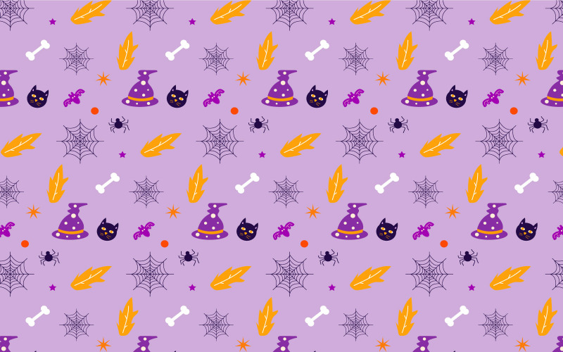 Sömlös Halloween mönster element