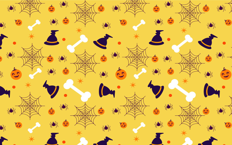 Spookachtige Patroon Achtergrond Decoratie