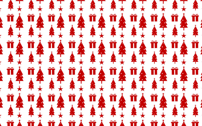 Vecteur de décoration de motif de Noël minimal