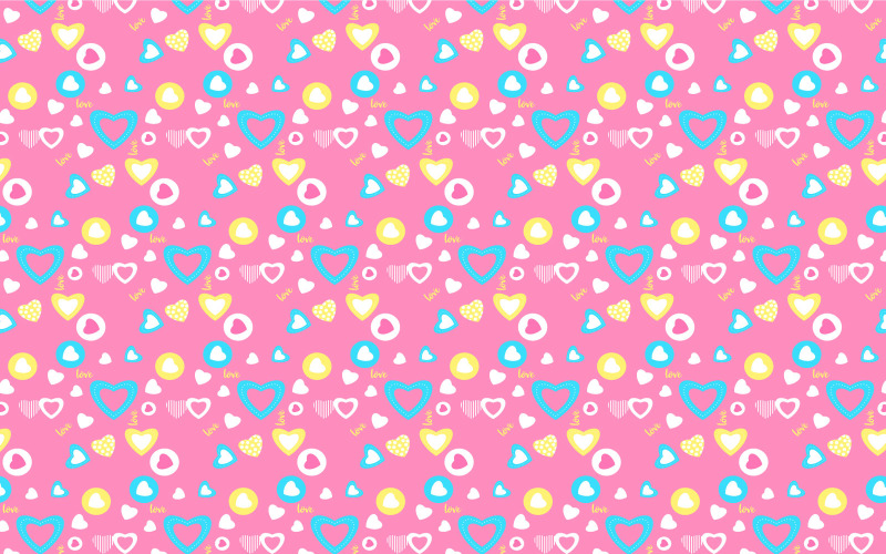 Vector de decoración de patrón de amor sin fin