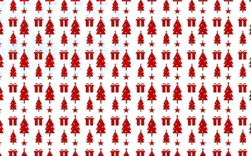 Vector De Decoración De Patrón De Navidad Mínimo