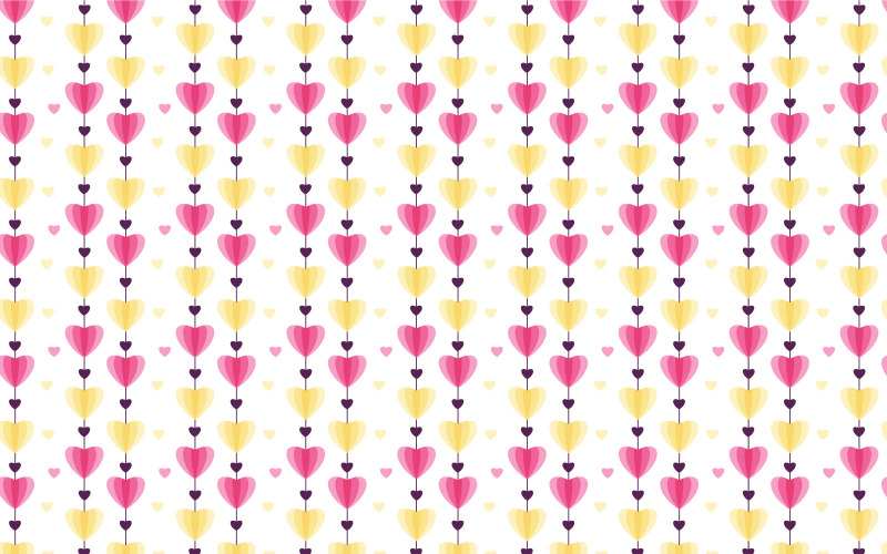 Vector de patrón de amor con elemento mínimo