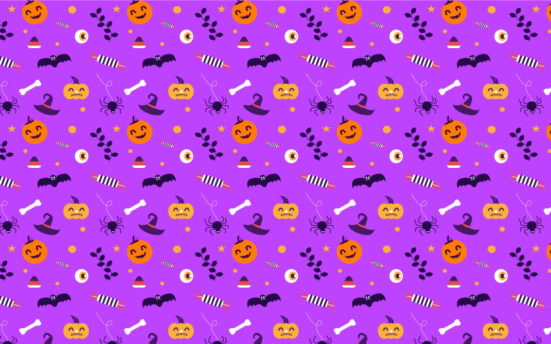 vetor de plano de fundo padrão abstrato de halloween