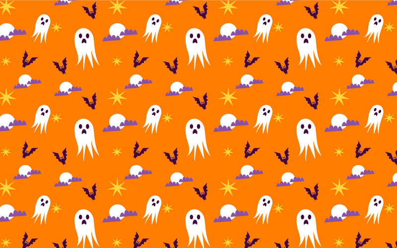 Vetor de textura de padrão de Halloween assustador