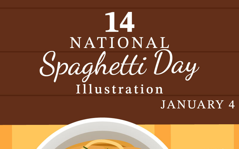 14 Ilustração do Dia Nacional do Espaguete