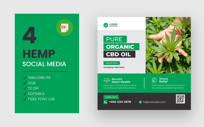 Hanf Social Media Post Bundle