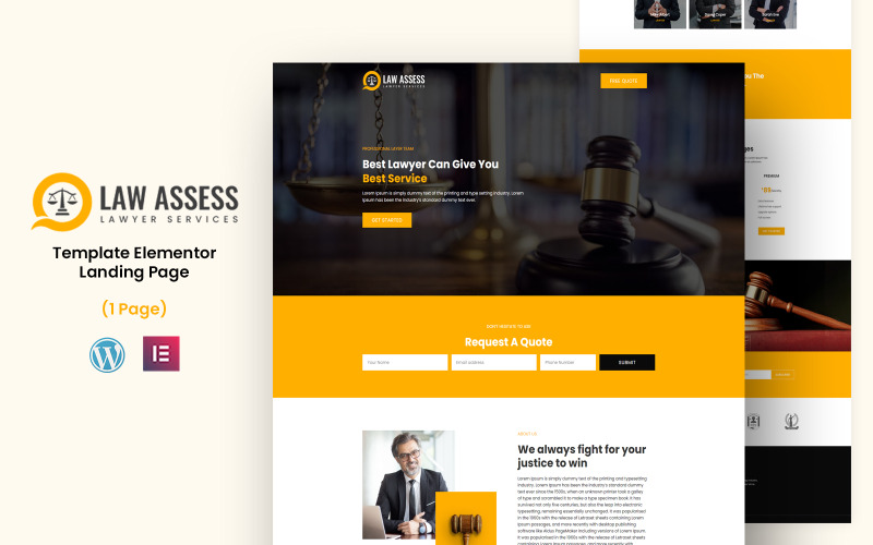 Law Assess - Advocaatservice Elementor-bestemmingspagina