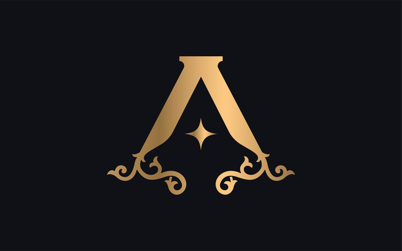 Lettera A Monogramma Logo Design