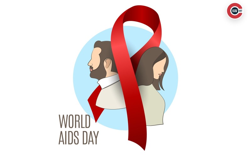 Baner mediów społecznościowych Światowego Dnia AIDS