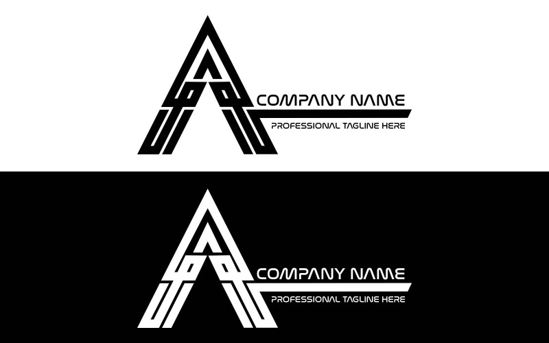 Creatief merk A Letter Logo Design - Merkidentiteit