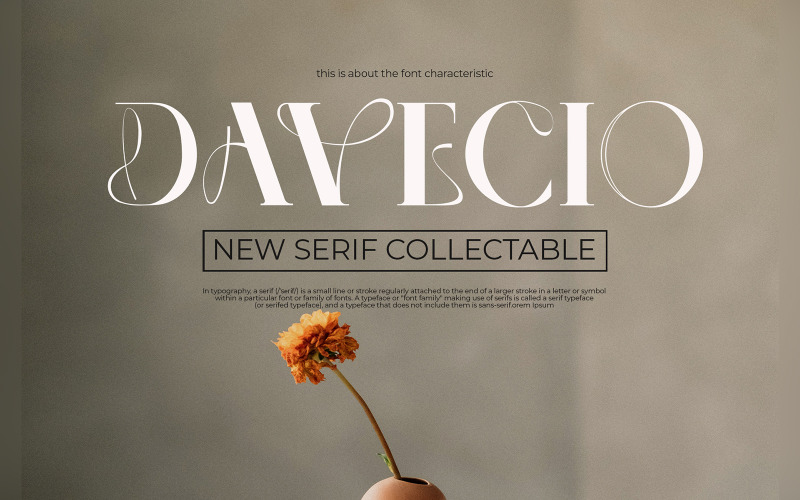 Davecio — nowoczesne czcionki szeryfowe