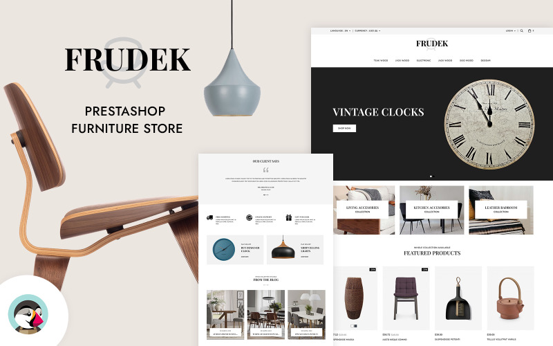 Frudek - Магазин мебели, предметов искусства и декора PrestaShop Theme