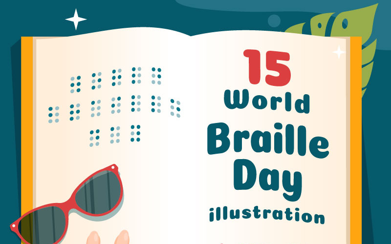 15 Ilustración del Día Mundial del Braille