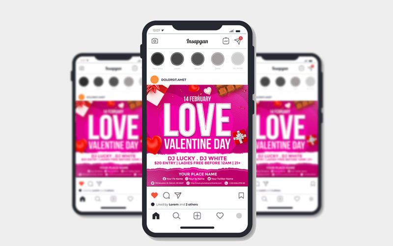 Valentines Party - Flyer Template #2