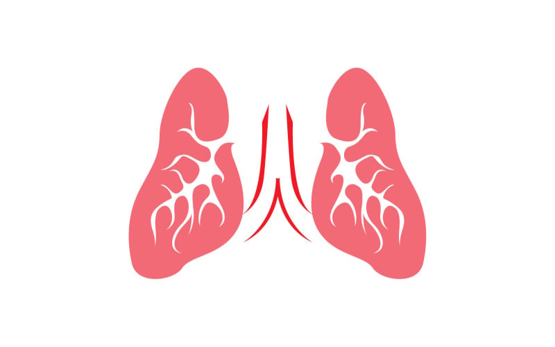 Human Lung Vector Image Template Vol 5 - TemplateMonster