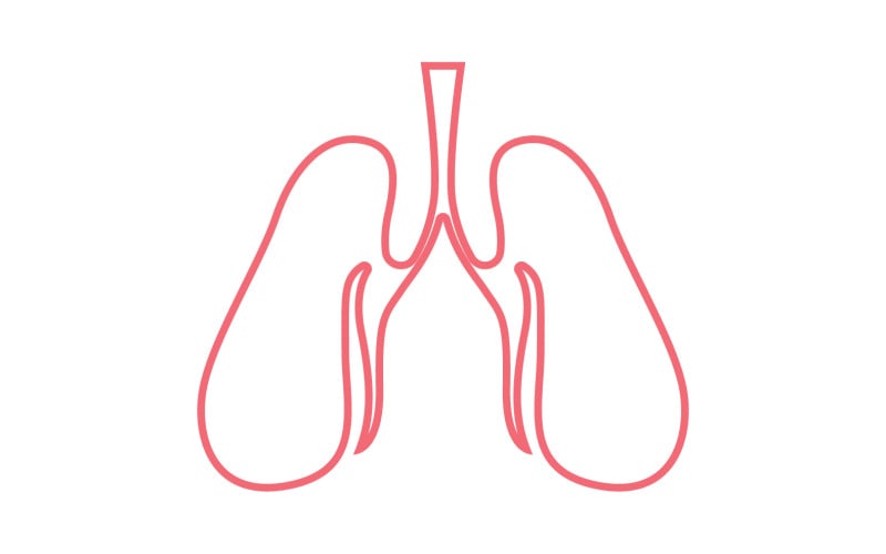 Human Lung Vector Image Template Vol 8 - TemplateMonster