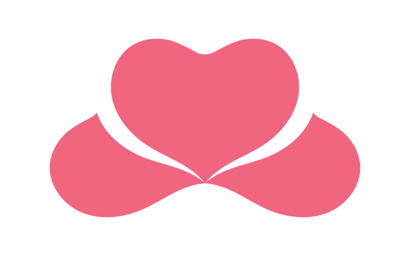 Láska Vector Symbol Logo Design šablony Vector V14