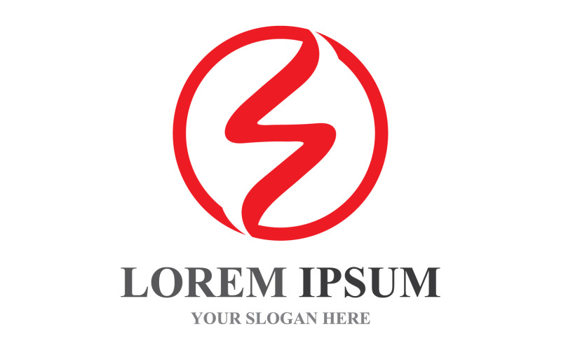 S Počáteční Business Corporate LetterLlogo Design Vector V13