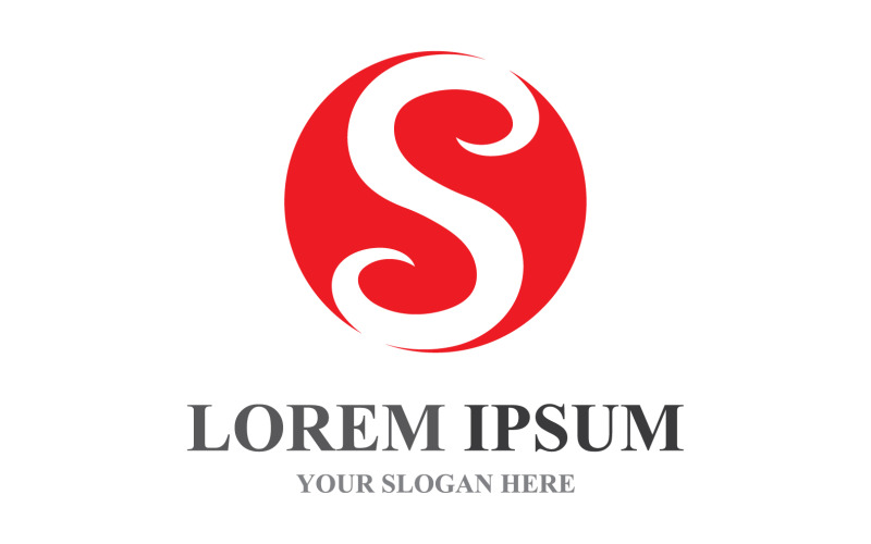 S początkowy biznes korporacyjny LetterLlogo Design Vector V15
