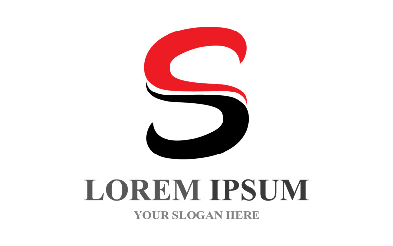 S Początkowy biznesowy list korporacyjny Llogo Design Vector V5