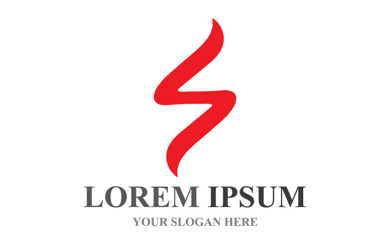 S Początkowy biznesowy list korporacyjny Llogo Design Vector V9